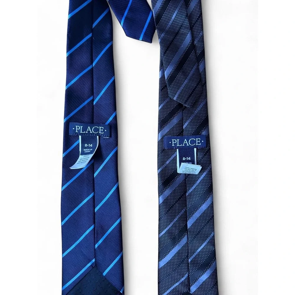 Assorted Boys Big & Little Brother Dress Tie Bundle School Church Formal Lot 5